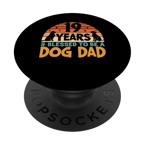 19 Jahre und Dog Dad! 19 Jahre alt, Geburtstag PopSockets Klebender PopGrip 19 Jahre und Dog Dad! 19 Jahre alt, Geburtstag PopSockets Klebender PopGrip von Cute Dog Dad Birthday Design