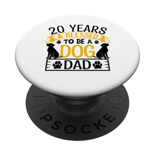 20 Jahre und Dog Dad! 20 Jahre alt, Geburtstag PopSockets Klebender PopGrip 20 Jahre und Dog Dad! 20 Jahre alt, Geburtstag PopSockets Klebender PopGrip von Cute Dog Dad Birthday Design