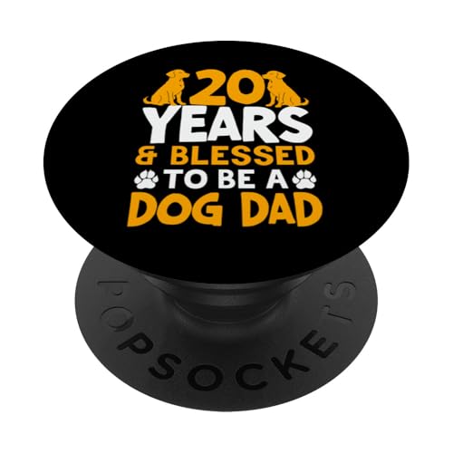 20 Jahre und Dog Dad! 20 Jahre alt, Geburtstag PopSockets Klebender PopGrip 20 Jahre und Dog Dad! 20 Jahre alt, Geburtstag PopSockets Klebender PopGrip von Cute Dog Dad Birthday Design