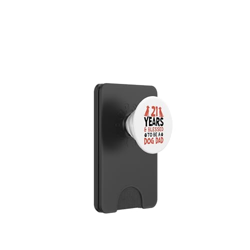 21 Jahre und Dog Dad! 21 Jahre alt, Geburtstag PopSockets PopWallet für MagSafe 21 Jahre und Dog Dad! 21 Jahre alt, Geburtstag PopSockets PopWallet für MagSafe von Cute Dog Dad Birthday Design