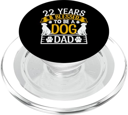 22 Jahre und Dog Dad! 22 Jahre alt, Geburtstag PopSockets PopGrip für MagSafe 22 Jahre und Dog Dad! 22 Jahre alt, Geburtstag PopSockets PopGrip für MagSafe von Cute Dog Dad Birthday Design