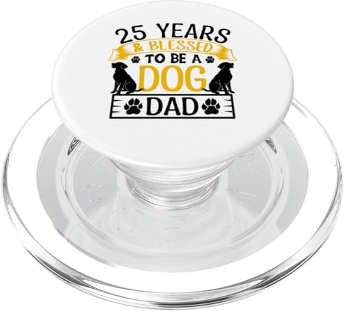 25 Jahre und Dog Dad! 25 Jahre alt, Geburtstag PopSockets PopGrip für MagSafe 25 Jahre und Dog Dad! 25 Jahre alt, Geburtstag PopSockets PopGrip für MagSafe von Cute Dog Dad Birthday Design