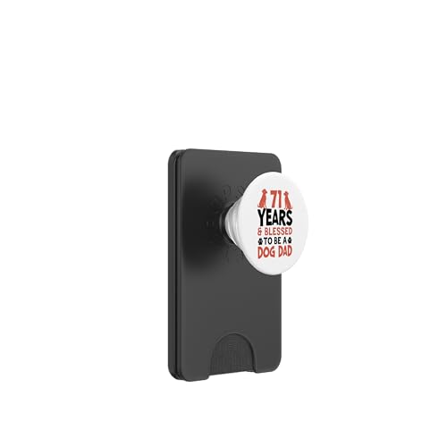 71 Jahre und Dog Dad! 71 Jahre alt, Geburtstag PopSockets PopWallet für MagSafe 71 Jahre und Dog Dad! 71 Jahre alt, Geburtstag PopSockets PopWallet für MagSafe von Cute Dog Dad Birthday Design