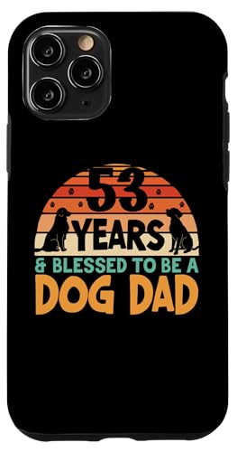 Hülle für iPhone 11 Pro 53 Jahre und Dog Dad! 53 Jahre alt, Geburtstag von Cute Dog Dad Birthday Design