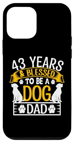 Hülle für iPhone 12 mini 43 Jahre und Dog Dad! 43 Jahre alt, Geburtstag von Cute Dog Dad Birthday Design