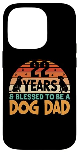 Hülle für iPhone 14 Pro 22 Jahre und Dog Dad! 22 Jahre alt, Geburtstag von Cute Dog Dad Birthday Design