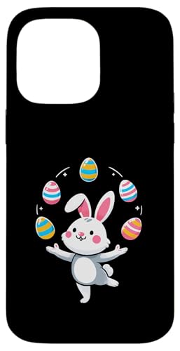 Lustiger niedlicher Osterhase Jonglieren bunte Eier Kinder Jungen Hülle für iPhone 14 Pro Max von Cute Easter Bunny Juggling Eggs Easter day tees