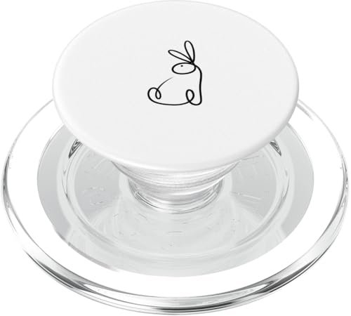 Minimalistischer Osterhase niedlicher Hase Abstrakt PopSockets PopGrip für MagSafe von Cute Easter Designs