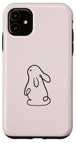 Minimalistisches Osterhasen-Design für Hasenliebhaber Hülle für iPhone 11 von Cute Easter Designs