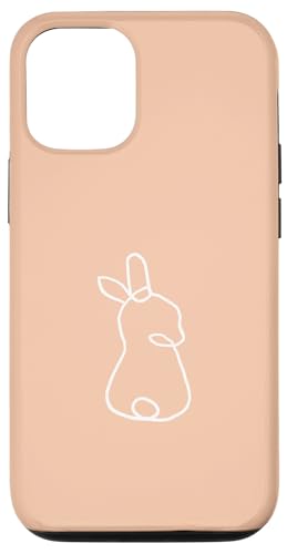 Niedliches Osterhase süßes Kaninchen abstrakte Kunst Minimalismus Hülle für iPhone 12/12 Pro von Cute Easter Designs