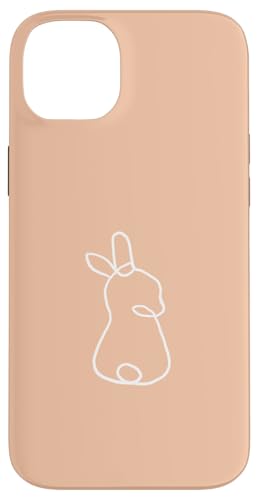 Niedliches Osterhase süßes Kaninchen abstrakte Kunst Minimalismus Hülle für iPhone 14 Plus von Cute Easter Designs