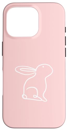 Niedliches Osterhase süßes Kaninchen abstrakte Kunst Minimalismus Hülle für iPhone 16 Pro von Cute Easter Designs