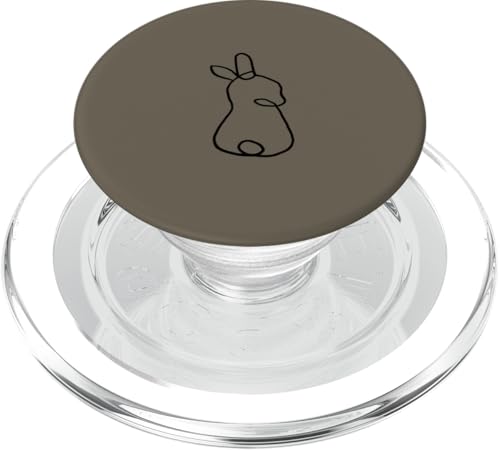 Niedliches Osterhase süßes Kaninchen abstrakte Kunst Minimalismus PopSockets PopGrip für MagSafe von Cute Easter Designs