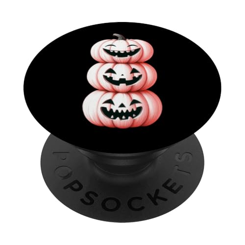 Süßes Halloween Herbst Kürbis Shirt Frauen Leopard Kürbis PopSockets mit austauschbarem PopGrip von Cute Fall Peace Love Design Women Men Girls Kids