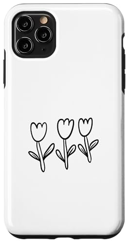 Hülle für iPhone 11 Pro Max Niedliche Tulpenblume von Cute Flower Designs