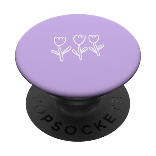 Niedliche Tulpenblume PopSockets mit austauschbarem PopGrip von Cute Flower Designs