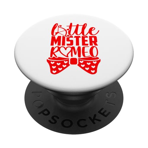 Little Mister Romeo Lustiger Liebesspaß zum Valentinstag für Sohn und Sohn PopSockets Klebender PopGrip von Cute Funny Valentine's Day Gifts For Your Family