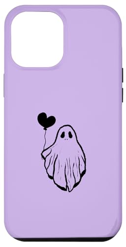 Hülle für iPhone 15 Pro Max Niedlicher Geist Lustiger Geist mit Herz von Cute Ghost / Halloween Design