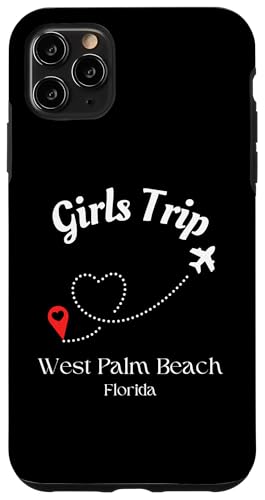 Hülle für iPhone 11 Pro Max Damen Mädchen Trip West Palm Florida von Cute Girls Vacation Trip & Co