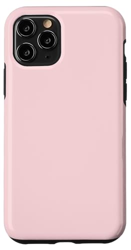 Hülle für iPhone 11 Pro Schlichte blassrosa Farbe von Cute Girly Colors Minimal Designs