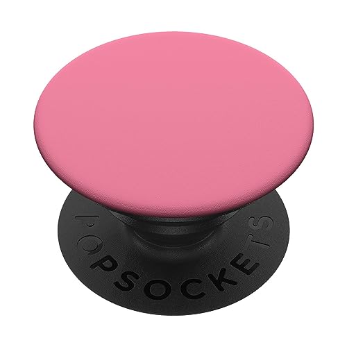 Schlichtes Flamingo-Rosa PopSockets Klebender PopGrip von Cute Girly Colors Minimal Designs