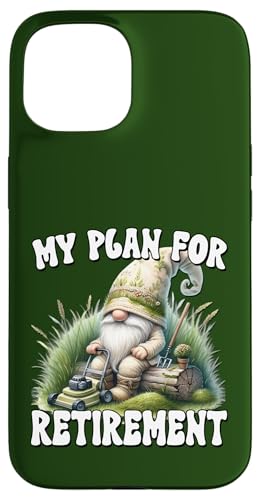 Lawn Mowing Accessories Retirement Plan For Retired Dad Hülle für iPhone 15 von Cute Gnome Lawn Mowing Stuff For Lawn Mower Lovers