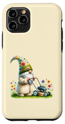 Lawn Mowing Gnome Graphic For Women Men Boys Floral Spring Hülle für iPhone 11 Pro von Cute Gnome Lawn Mowing Stuff For Lawn Mower Lovers