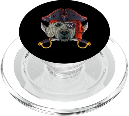 Pirat Golden Retriever Jolly Roger Halloween Kostüm PopSockets PopGrip für MagSafe von Cute Halloween Pirate Animals