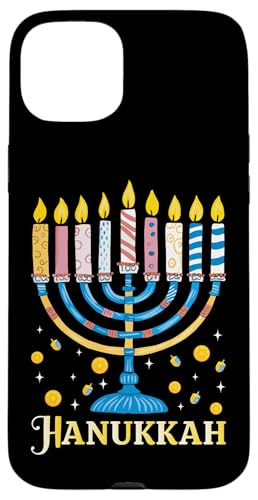 Hülle für iPhone 15 Plus Chanukkah Jüdisches Festival Jude Menora Hebräisch Chanukka von Cute Hanukkah Shirts