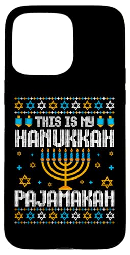 Hülle für iPhone 15 Pro Max Chanukkah Jüdisches Festival Jude Menora Hebräisch Chanukka von Cute Hanukkah Shirts