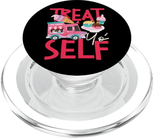 Eistüte Treat Yo' Self PopSockets PopGrip für MagSafe von Cute Ice Cream Lover Boy Girl HS0