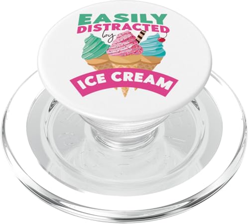 Eistüte lässt sich leicht von Eis ablenken PopSockets PopGrip für MagSafe von Cute Ice Cream Lover Boy Girl HS0