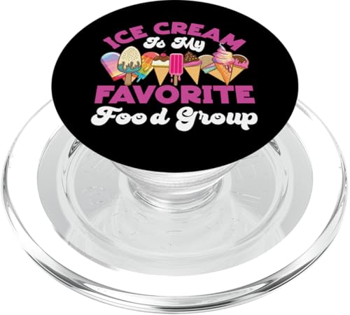 Ice Cream Cone Popsicle Ice Cream ist meine Lieblingsnahrungsmittelgruppe PopSockets PopGrip für MagSafe von Cute Ice Cream Lover Boy Girl HS0