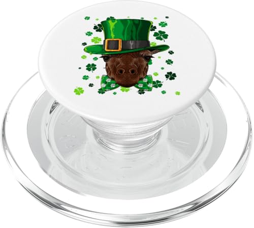 Giraffenhut St Patricks Day Tierkobold Kleeblatt PopSockets PopGrip für MagSafe von Cute Irish Animals