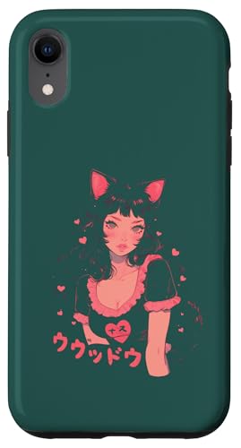 Hülle für iPhone XR Valentines Anime Katze Mädchen Manga Herzen Kawaii Cute Holiday von Cute Kitty Cat Anime Waiifu Valentines Day Heart