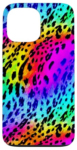 Hülle für iPhone 13 Pro Max Leopard Regenbogen für Damen und Mädchen von Cute Leopard for Women Girls