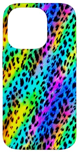 Hülle für iPhone 14 Pro Leopard Regenbogen für Damen und Mädchen von Cute Leopard for Women Girls