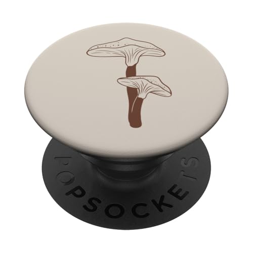 Minimalistische Pilze Pilze Pflanzen Pilze PopSockets mit austauschbarem PopGrip von Cute Mushroom Designs