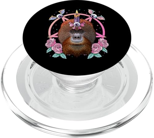 Pastell Goth Orang-Utan Pagan Creepy Menhera Orang-Utan PopSockets PopGrip für MagSafe von Cute Pastel Goth Animals