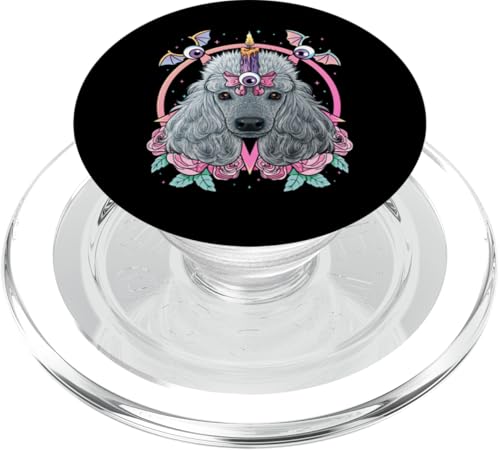 Pastell Goth Pudel Heidnischer Hund Gruseliger Menhera Pudel PopSockets PopGrip für MagSafe von Cute Pastel Goth Animals