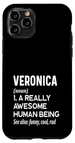 Hülle für iPhone 11 Pro Vernonica Name - Lustige Namensdefinition - Vorname von Cute Personalized Name Apparel for Men Women by RJ