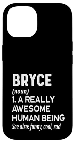 Hülle für iPhone 14 Bryce Name - Lustige Namensdefinition - Vorname Wörterbuch von Cute Personalized Name Apparel for Men Women by RJ