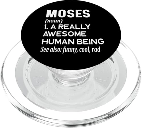 Moses Name - Lustige Namensdefinition - Vorname Wörterbuch PopSockets PopGrip für MagSafe von Cute Personalized Name Apparel for Men Women by RJ