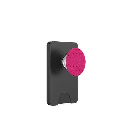 Boho Tiny Polka Dot Rockabilly, niedliches rosafarbenes Polkadot PopSockets PopWallet für MagSafe von Cute Polka Dot Designs