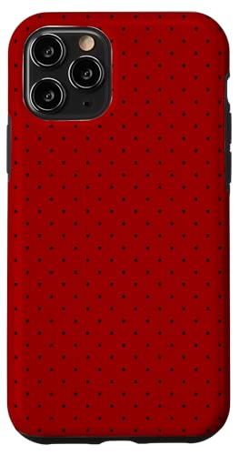 Hülle für iPhone 11 Pro Winzige Polka Dot Rockabilly Cute Red Polkadot von Cute Polka Dot Designs