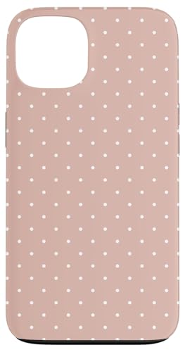 Hülle für iPhone 13 Boho Tiny Polka Dot Rockabilly, niedlicher beiger Polkadot von Cute Polka Dot Designs