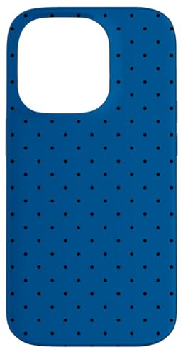 Hülle für iPhone 14 Pro Winzige Polka Dot Rockabilly Cute Navy Blue Polkadot von Cute Polka Dot Designs