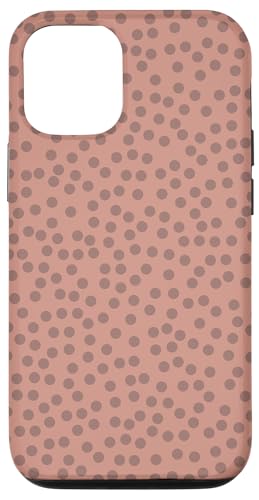 Niedlich, Beigebraun, gepunktet Hülle für iPhone 12/12 Pro von Cute Polka Dot Designs