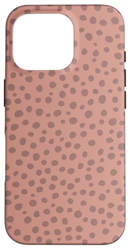 Niedlich, Beigebraun, gepunktet Hülle für iPhone 16 Pro von Cute Polka Dot Designs