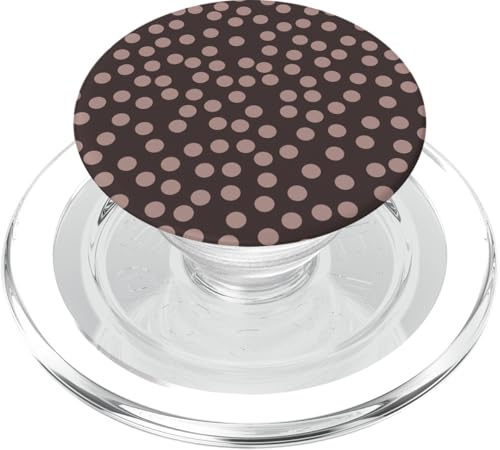 Niedlich, braun, gepunktet PopSockets PopGrip für MagSafe von Cute Polka Dot Designs